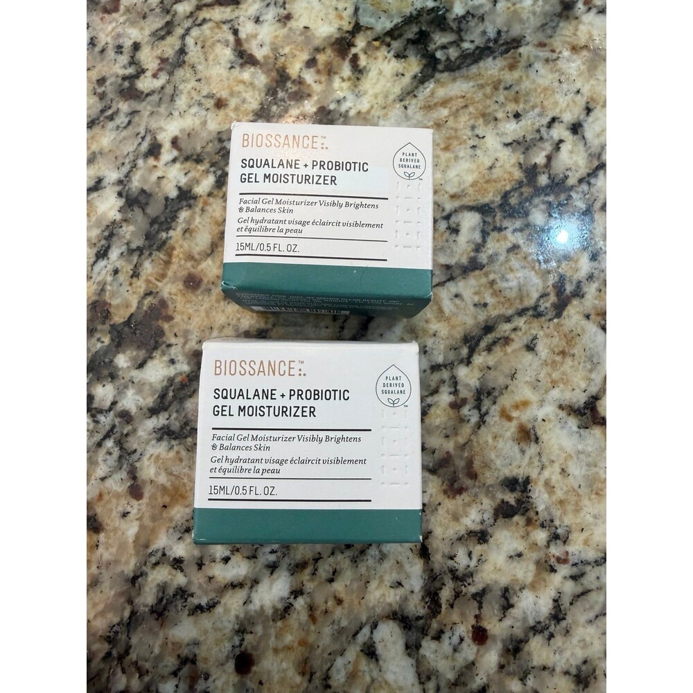 Biossance Squalane Omega Repair Cream Face Cream 0.5 Oz. bundle of 2